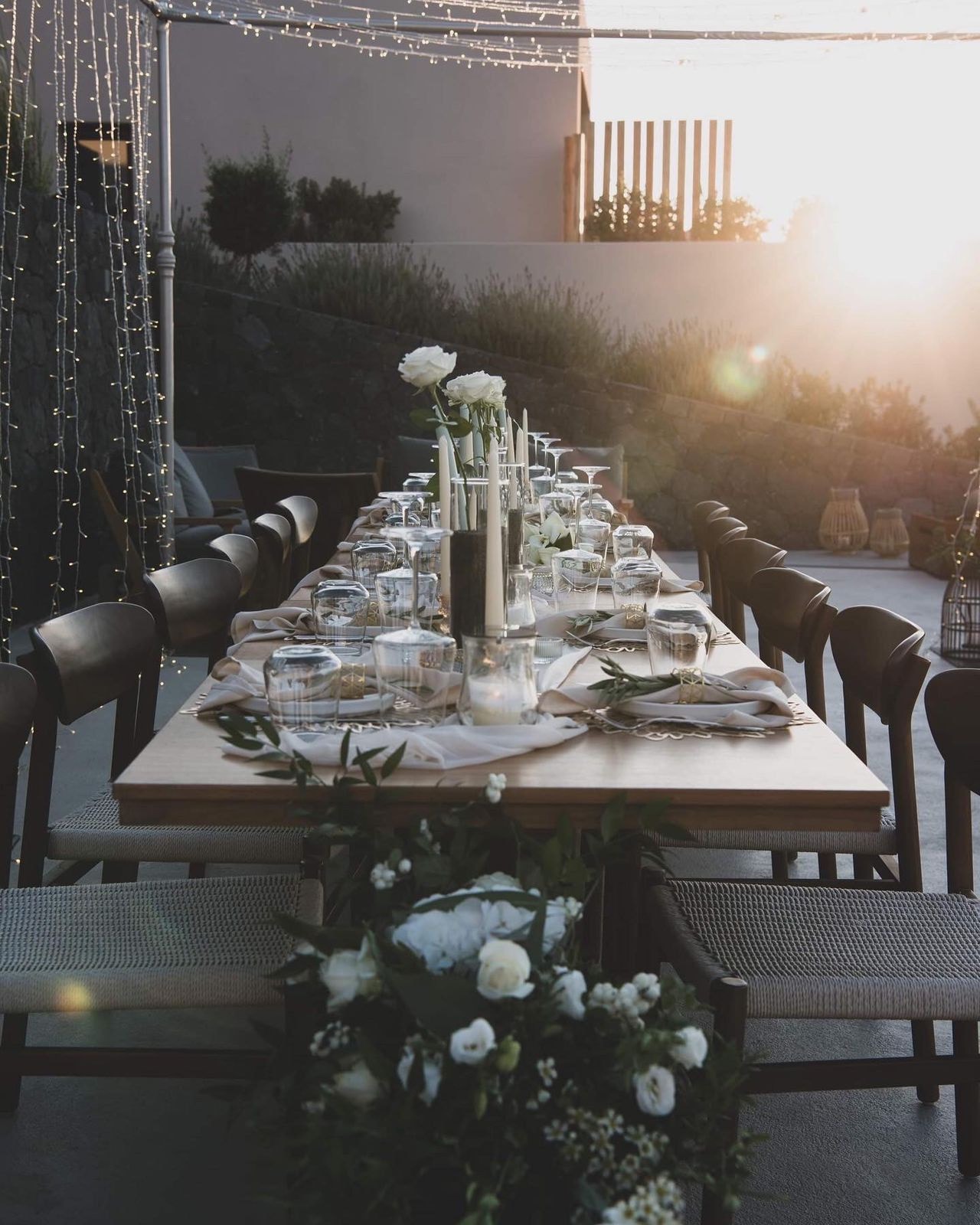 Bridal couple at infinity pool