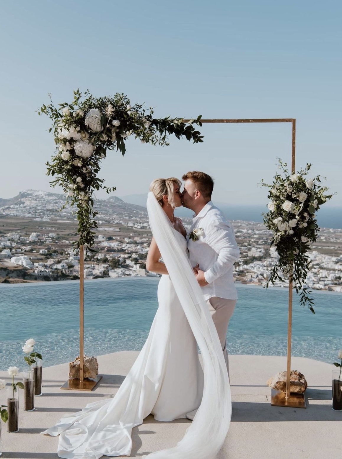 Wedding reception setup